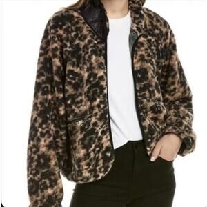 Johnny Was Leopard Print Jacket - Black and Brown